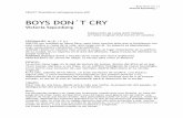 BOYS DON´T CRY - celcit.org.ar