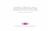 Design of efficient Java communications for high ...