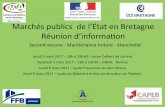 Marchés publics de l’État en Bretagne Réunion d’information