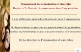 Dossier5 Pouvoir Et Gouvernance Dans Lorganisation