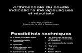A°scopie coude - indications - r©sultats