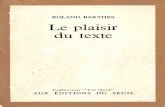 Roland Barthes Le Plaisir Du Texte Inconnu(e)