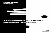 Typographie et cinema