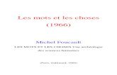 Les Mots Et Les Choses Foucault Foucault Michel