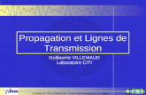 Guillaume VILLEMAUD - Cours de Propagation et Lignes Propagation et Lignes de Transmission 1