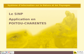 Le SINP Application en POITOU-CHARENTES Syst¨me dInformation sur la Nature et les Paysages