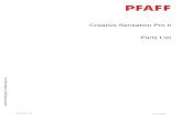 PFAFF Creative Sensation Pro II - EUROP' pfaff/   PFAFF creative sensation pro II