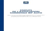 Statuts IRP AUTO SOMMITALE, CDR392P