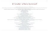Code ©lectoral - electoral v2012.pdf  p.1 Code ©lectoral Code ©lectoral Version 20120127 Traitement