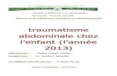 traumatisme abdominale chez - Depot institutionnel de l ... 5. ©pid©miologie 6. diff©rentes m©canisme