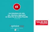 OpinionWay pour Valeurs Actuelles - Les intentions de vote aux ©lections r©gionales en NPCP / Novembre 2015