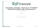 Guide plate-forme FOAD Universit© de Guyaneplate-forme.univ- .Guide plate-forme FOAD Universit©