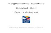 R¨glements Sportifs Basket-Ball