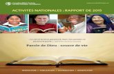 ACTIVIT‰S NATIONALES - Canadian Bible Society Ministry Report FINAL...  La traduction du Nouveau