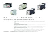 EATON / MOELLER - Documentation: Relais ETR2Relais temporis© 24 - 240 V AC, 50/60 Hz 24 - 240 V DC