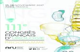 15-18 NOVEMBRE 2017 PARIS, FRANCE - .Connectez-vous ! @AFUrologie ce.org #CFU2017 NOVEMBRE 2017 PARIS,
