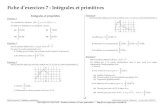 Chapitre7-Integrales et primitives - Physique et .1/9 Fiche dâ€™exercices 7 : Int©grales et primitives