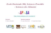 Ecole Doctorale 306, Sciences Proc©d©s - Sciences des Aliments .2010-10-21  - Sciences des Aliments
