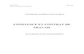 CONFIANCE ET CONTRAT DE TRAVAIL - 2009/   8 G. Cornu (dir.), Vocabulaire juridique H. Capitant,