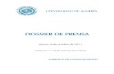 01 PORTADA DOSSIER DE PRENSA - w3.ual.es .La subsecrelaria del Ministerio de Cultura, Mercedes Palacio,