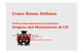 Croce Rossa Italiana - CRI Comitato Locale di .Croce Rossa Italiana Diritto Internazionale Umanitario