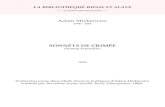 Mickiewicz - Sonnets de Crimee - Biblioth¨que russe et slavebibliotheque-russe-et-slave.com/Livres/Mickiewicz