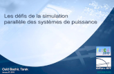 Challenges of Parallel Simulation of Power Systems_french