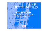 SNPI INFORMATIONS - magazine- .I- Le contrat de lâ€™agent commercial en immobilier A- Inscription