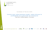 LUXEMBOURG CREATIVE 27/02/2015 : Innover avec votre business model
