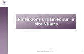 Projet Villars - intentions urbaines - 8 avril 2015