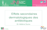 Effets secondaires dermatologiques des .15. es. JNI, Bordeaux. du 11 au 13 juin 2014 . R©actions