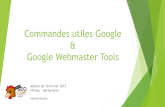 D©couverte Google Webmaster Tools et commandes Google - SEO Camp 10/02/2015