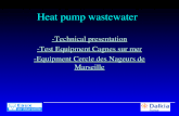 Heat pump wastewater -Technical presentation -Test Equipment Cagnes sur mer -Equipment Cercle des Nageurs de Marseille
