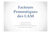 Facteurs Pronostiques des LAM - hematologie-dz.com Facteurs Pronostiques des LAM Herv£© Dombret H£´pital