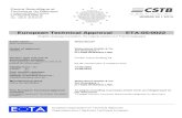 European Technical Approval ETA-05/ Nom commercial : WeberHaus ... Page 9 - European Technical Approval