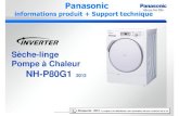 S£¨che-linge Pompe £  Chaleur - Panasonic USA 1 NH-P80G12012 S£¨che-linge Pompe £  Chaleur Panasonic