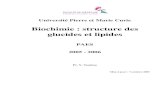 Biochimie : structure des glucides et lipidescours- 2005 - 2006 Biochimie : structure des glucides et