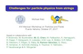 Challenges for particle physics from strings Challenges for particle physics from strings Introduction