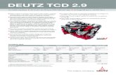 DEUTZ TCD 2 efficient combustion process with cooled external exhaust gas recirculation ensure optimum