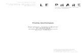 Fiche technique Phare - Le Phare, Centre ... PLATEAU GRAND STUDIO Il est constitu£© d'un studio de danse