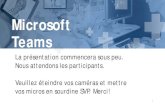 Microsoft Teams - Microsoft Teams. Version pr£©liminaire. 9 avril 2020. La pr£©sentation commencera