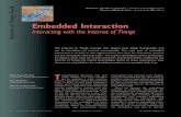 Embedded Interaction: Interacting with the Internet of Embedded Interaction Case 3: Embedded Computing