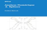 Analyse Num£©rique Splines 2020-05-24¢  Analyse Num£©rique & Splines Fr£©d£©ric Holweck. Avant-propos
