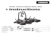 Thule VeloCompact 924, 925 Instructions - Norauto Thule VeloCompact 924, 925 Instructions C.20141126