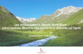 Ambassadeurs Savoie Mont Blanc ... Enquأھte du 28/04/2020 Merci aux Ambassadeurs Savoie Mont Blanc ayant