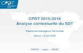 CPDT 2015-2016 Analyse contextuelle du Prأ©sentation de lâ€™analyse contextuelle du SDT â€“Plateforme