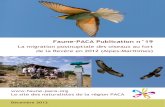 Faune-PACA Publication nآ° ... Faune-PACA Publication n 19 La migration postnuptiale des oiseaux au