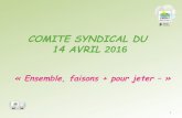 Comite syndical du 14 avril 2016 - Sirtom | Ensemble 012 - Charges de personnel 5 942 560,00 31,16%