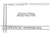 Henny Penny Pressure Fryer odel 580 KFC . . . . 1 odel 580 KFC . . . . 1 . Henny Penny Model 580 HENNY