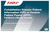 Cohabitation Dossier Patient Papier et Dossier Patient Informatis© - Philippe Manet, ANAP
